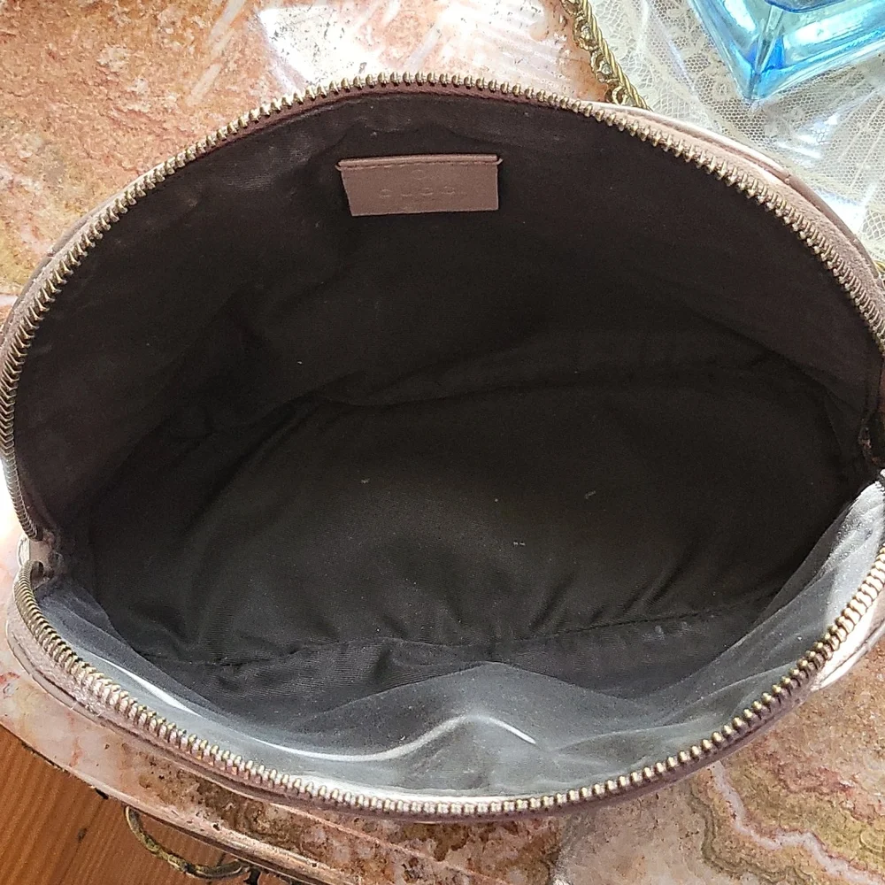 Gucci Calfskin Matelasse‎ GG Marmont Large Cosmetic Case Porcelain Rose